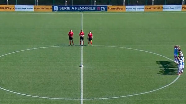Minuto di silenzio Lazio Women Wilson