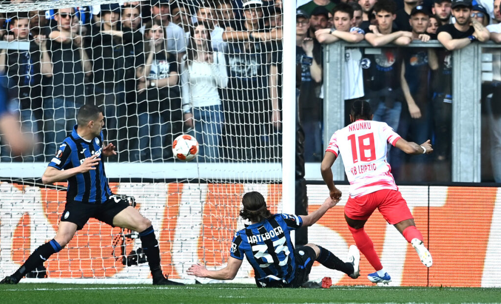 Europa League, Nkunku elimina l'Atalanta: il Lipsia vole in semifinale 1 Atalanta Lipsia