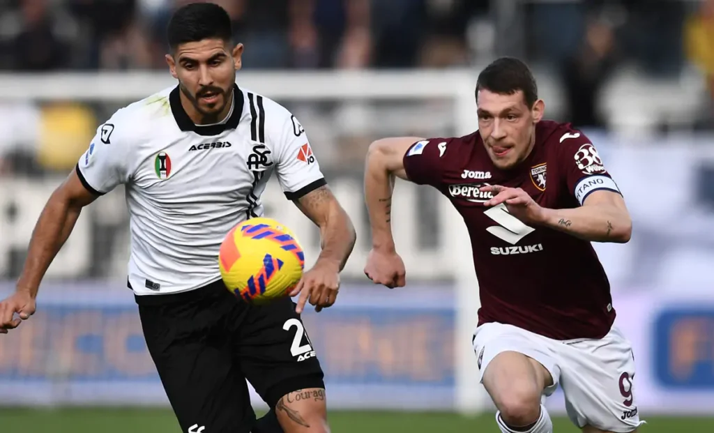 Spezia, ammonito Erlic: salta la Lazio, perchè diffidato 1 Erlic Belotti Spezia Torino