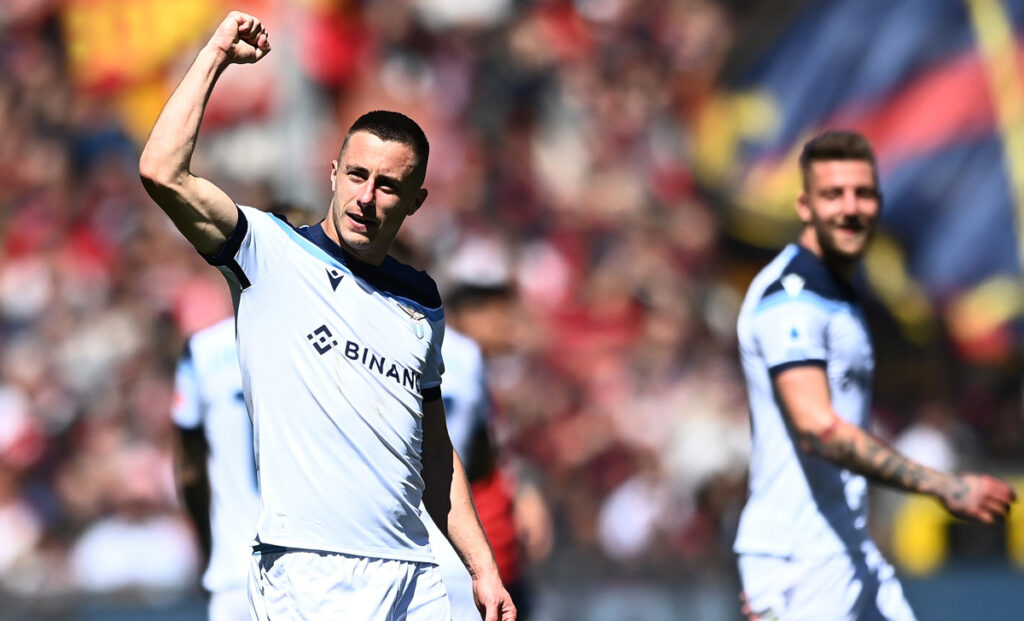 Marusic carico:«Felice per il gol» - FOTO 1 Esultanza Marusic
