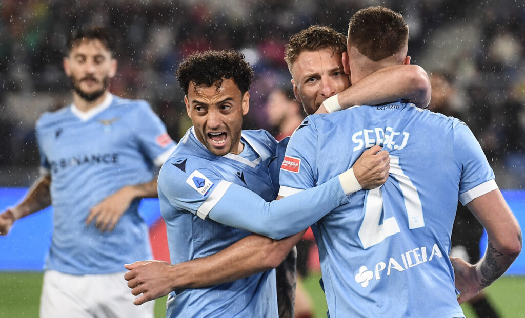 La Lazio in Europa è una certezza: qualificata 12 volte in 18 anni di Lotito 1 Felipe Anderson Immobile Milinkovic Savic Lazio