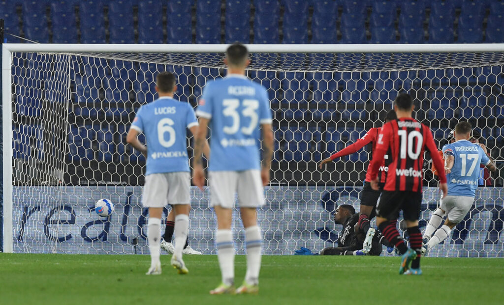 Milan Lazio, le formazioni ufficiali 1 Gol Immobile Lazio Milan