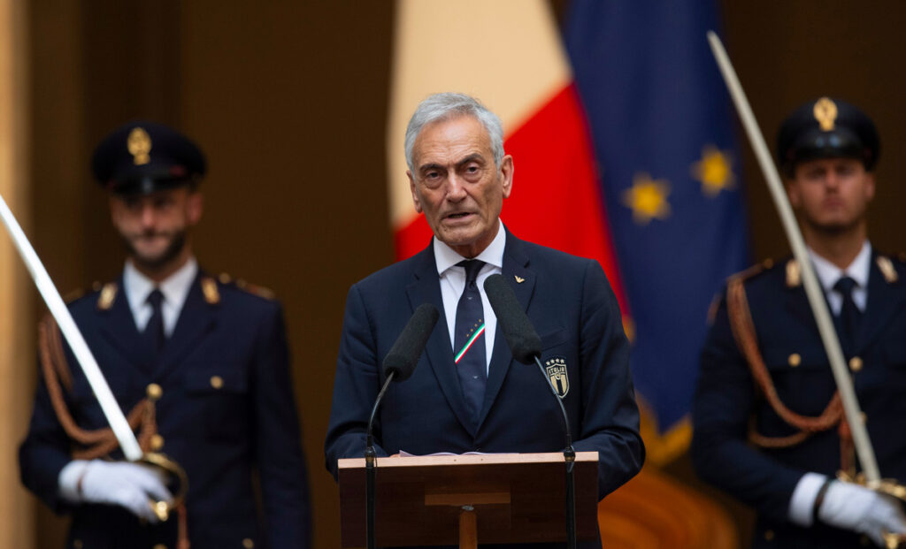 Gravina torna su Napoli Milan, l'analisi sulla lite Allegri Oriali: «Una sconfitta per l’immagine del calcio italiano» 1 Gravina 1