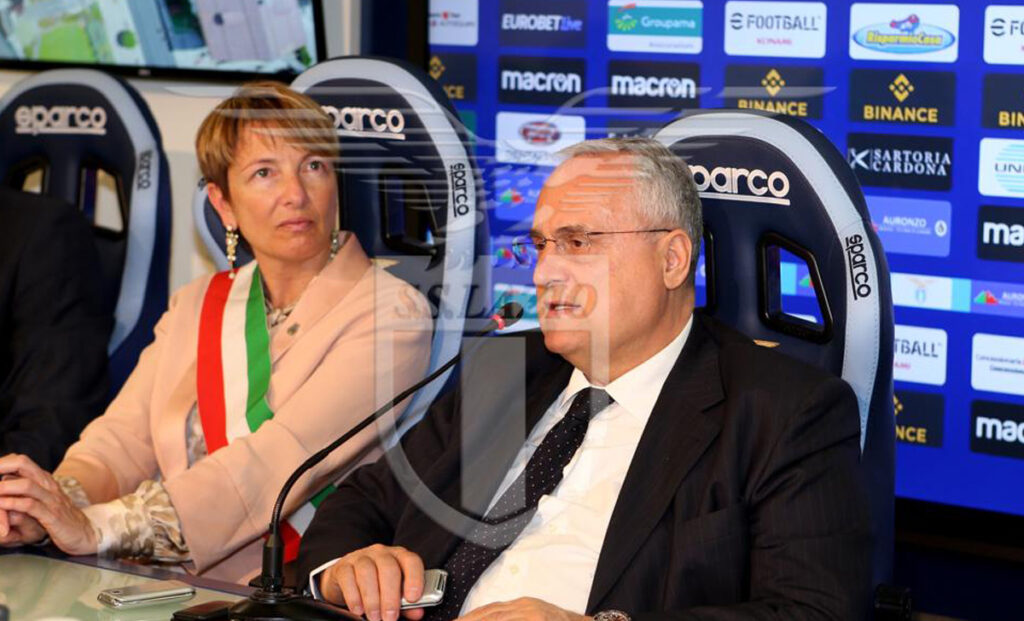 Lotito: «Bilancio della stagione? Qualche rimpianto c'è, però...» 1 Tatiana Pais Becher Lotito 1
