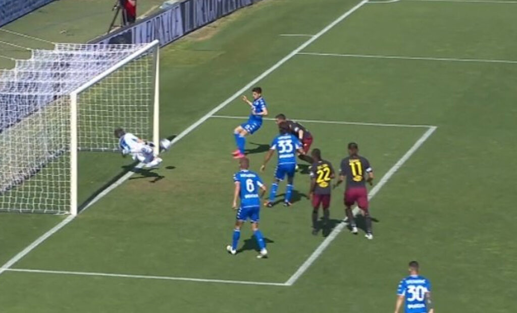 Empoli Salernitana, parata irreale di Vicario: i social lo celebrano - VIDEO 1 Vicario