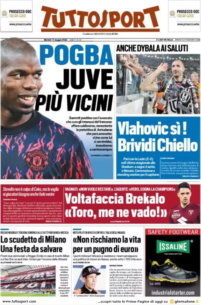 tuttosport 17 maggio