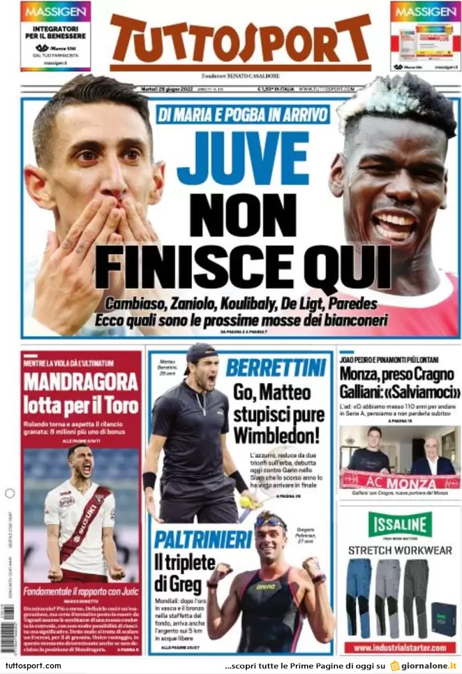 tuttosport 28 giugno