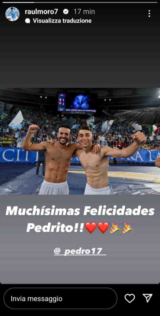 Compleanno Pedro, gli auguri dei compagni - FOTO 23 Raul Moro auguri Pedro
