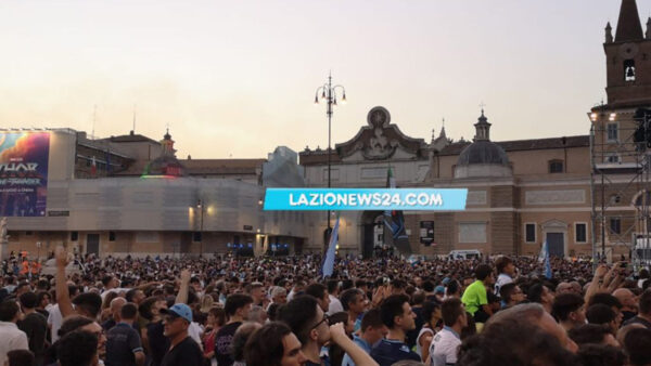 tifosi Lazio Piazza del Popolo