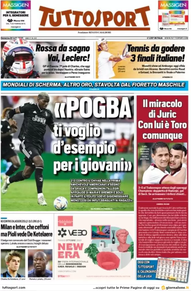 tuttosport 24 luglio
