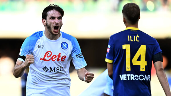 Esultanza Kvaratskhelia Napoli Verona
