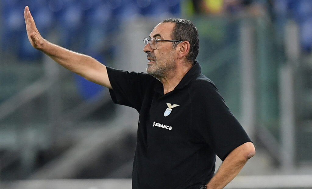 Sarri a Sky: «Sentiamo poca pressione, non è che la Lazio andrà in Champions ogni anno» 1 Sarri