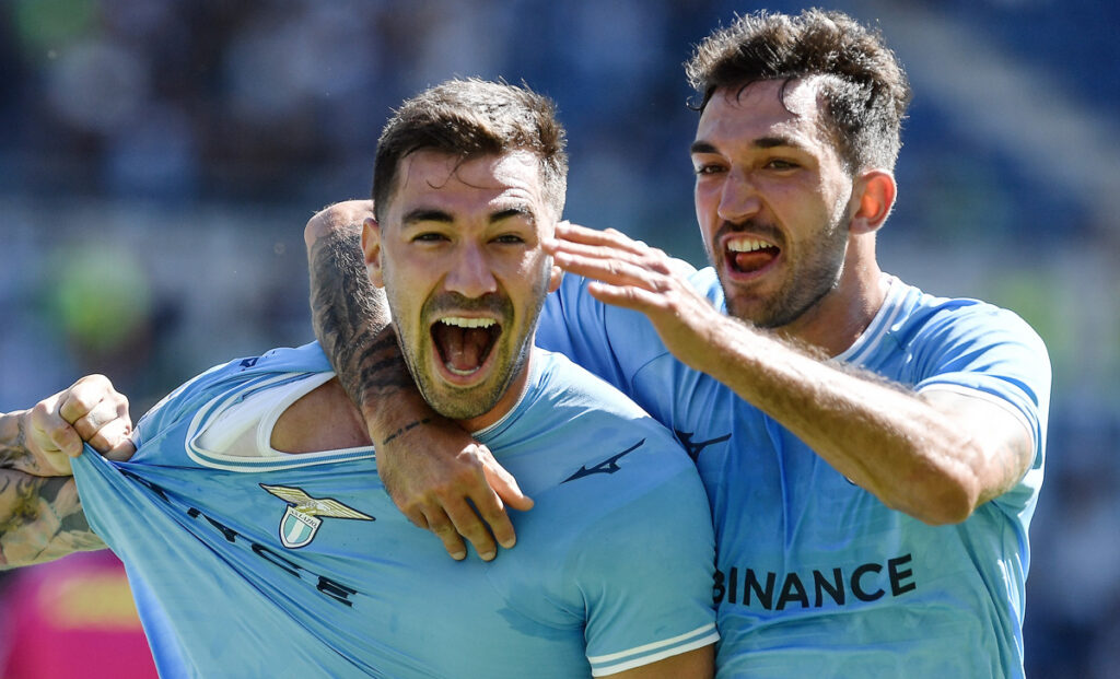 Lazio, la gioia di Romagnoli al gol di Immobile in una serata indimenticabile -FOTO 1 Romagnoli Cataldi 1