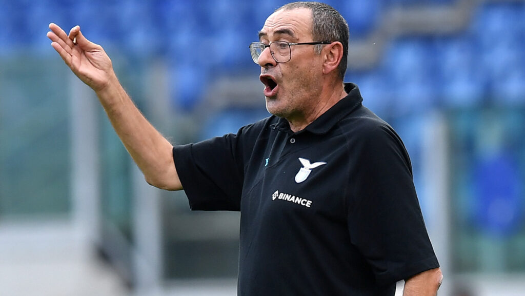 Sarri aizza i tifosi della Lazio: il gesto del Comandante con il Sassuolo 1 Sarri