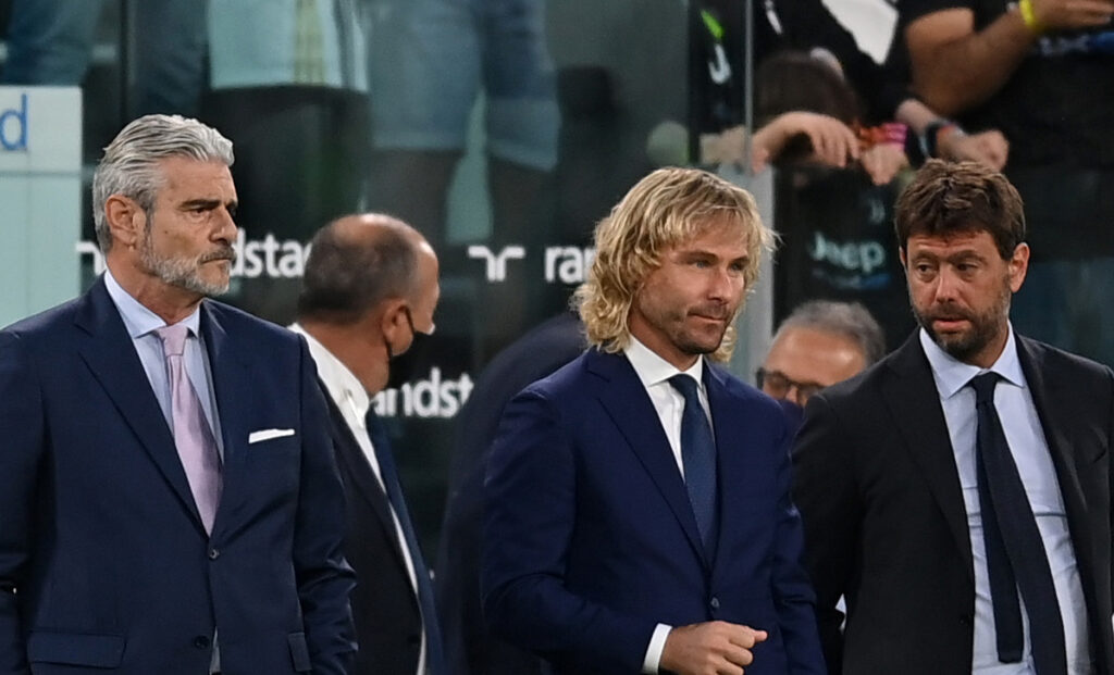 Inchiesta Juventus, l'ex direttore finanziario: «Quasi come Calciopoli» 1 Agnelli Nedved Arrivabene
