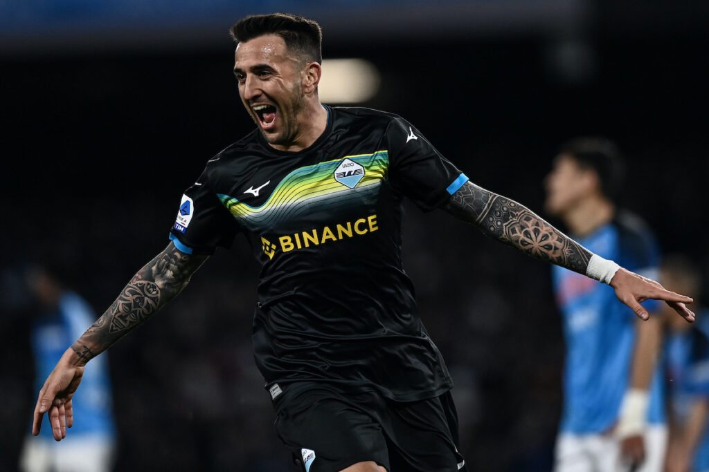 Lazio, Dazn celebra Vecino come «Player of the Week» 1 esult gol Vecino MG0 6224