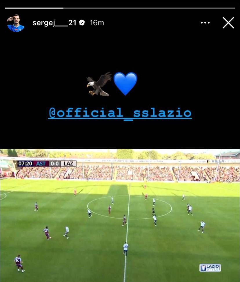 Milinkovic non ha dimenticato la Lazio: il gesto d'amore durante l'amichevole con l'Aston Villa - FOTO 22 image 3