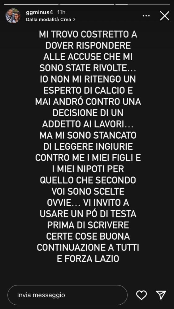 Immobile, ancora una stories del fratello: «Mi son stancato di leggere ingiurie» - FOTO 22 22864a634c91c183f0e24e87caf85944 00183 1696139564
