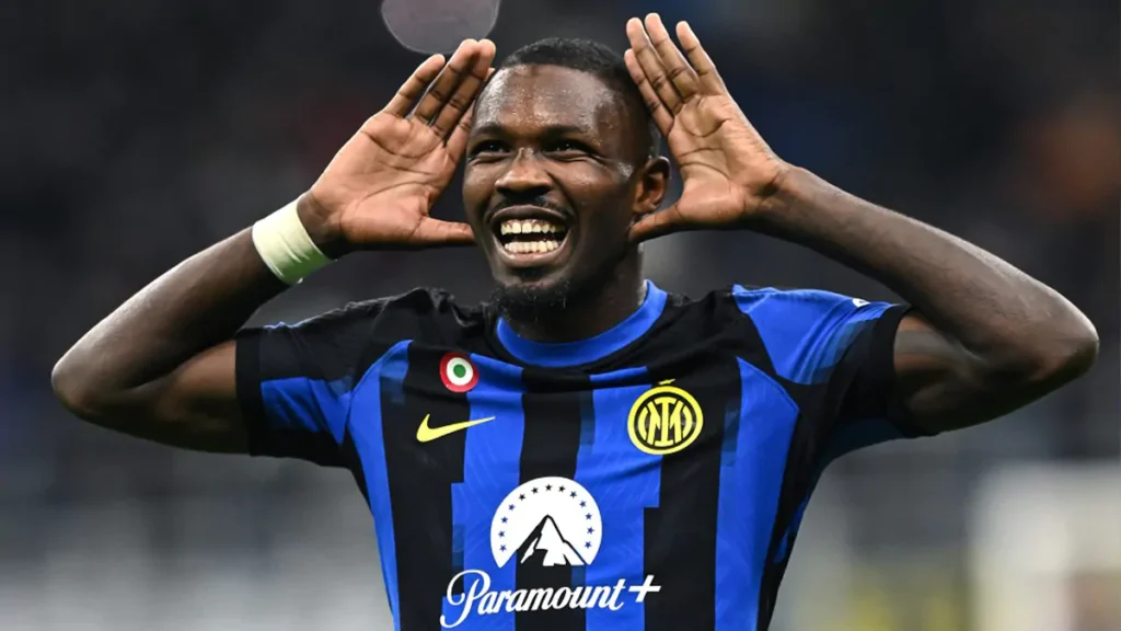 Inter-Lazio, Thuram sblocca la gara su assist di Dimarco - VIDEO 1 Thuram Inter Roma
