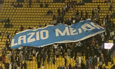 Striscione anti Lazio