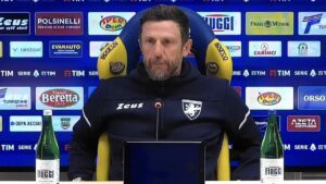 Conferenza stampa Di Francesco: «Dobbiamo essere più bravi della Lazio. Le dimissioni di Sarri…»
