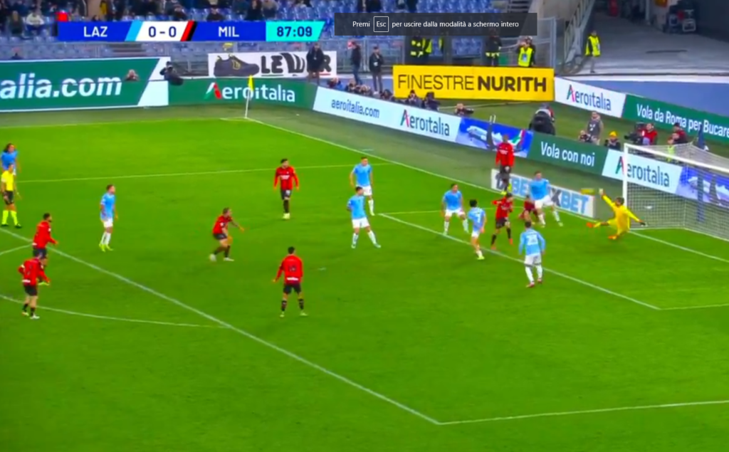 Lazio-Milan, cade il muro della Lazio: rossoneri in vantaggio con Okafor - VIDEO 1 okafor