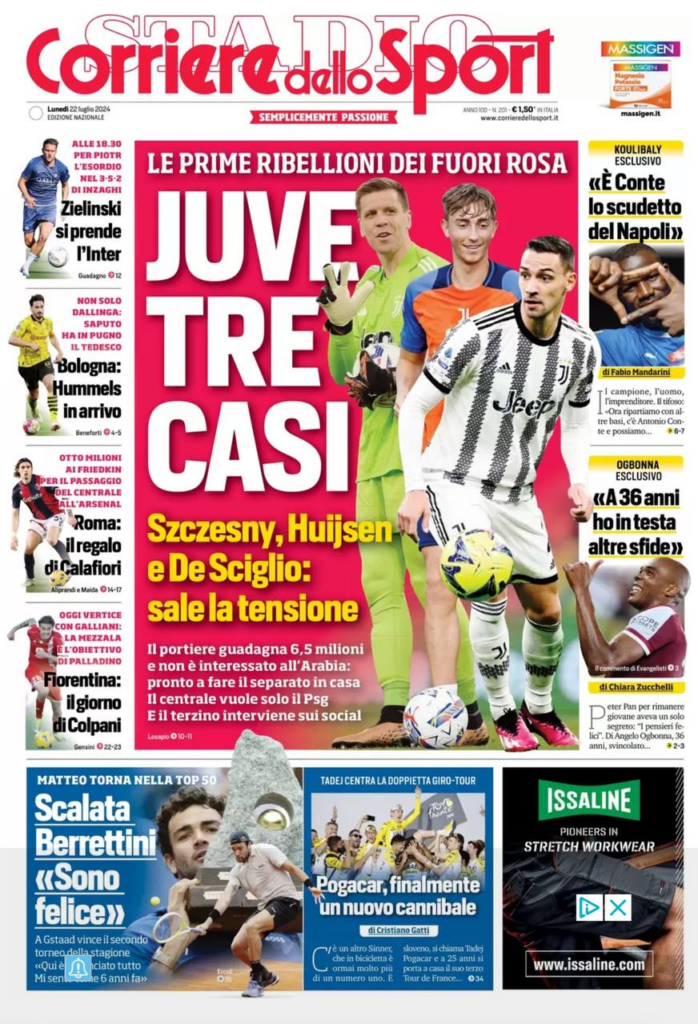 Le prime pagine dei principali quotidiani sportivi – 22 luglio 1 image 22