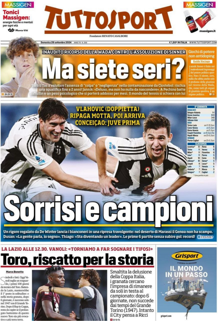 Le prime pagine dei principali quotidiani sportivi – 29 settembre 21 image 44