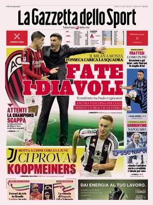 Le prime pagine dei principali quotidiani sportivi – 2 novembre 22 WhatsApp Image 2024 11 02 at 07.50.50