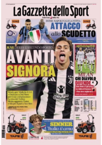 Le prime pagine dei principali quotidiani sportivi – 10 novembre
