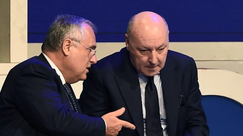 Verso Inter-Lazio, Marotta: «E' un momento molto positivo» 1 lotito marotta