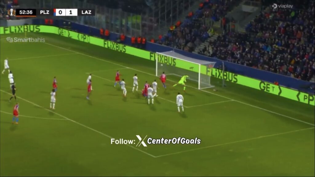 Viktoria Plzen-Lazio 1-1, Durosinmi pareggia la partita per i padroni di casa - VIDEO 1 Gol Durosinmi