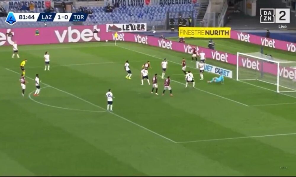 Lazio-Torino 1-1: Gineitis firma il pari per i granata all’Olimpico – VIDEO