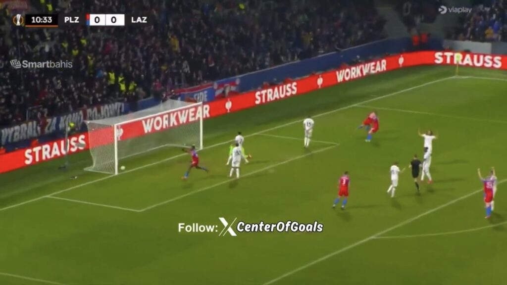 Viktoria Plzen-Lazio, gol del vantaggio annullato ai padroni di casa per fuorigioco - VIDEO 1 Gol Sulc