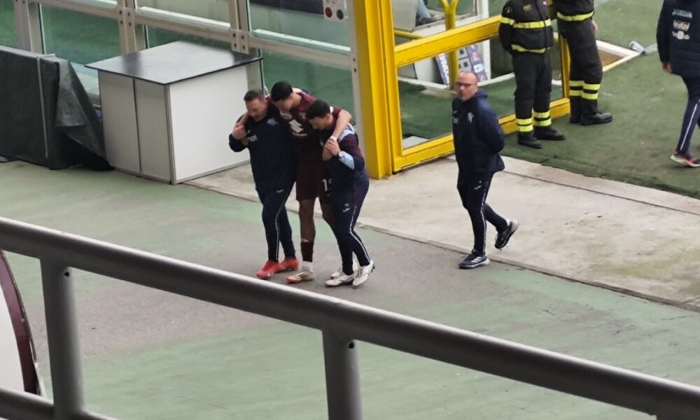 Infortunio Salama: l’esterno granata ko nell’allenamento con l’Asti. In dubbio la gara con la Lazio?