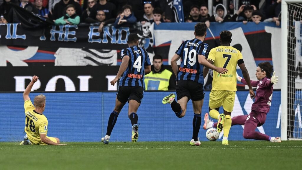 Gol Isaksen Atalanta Lazio