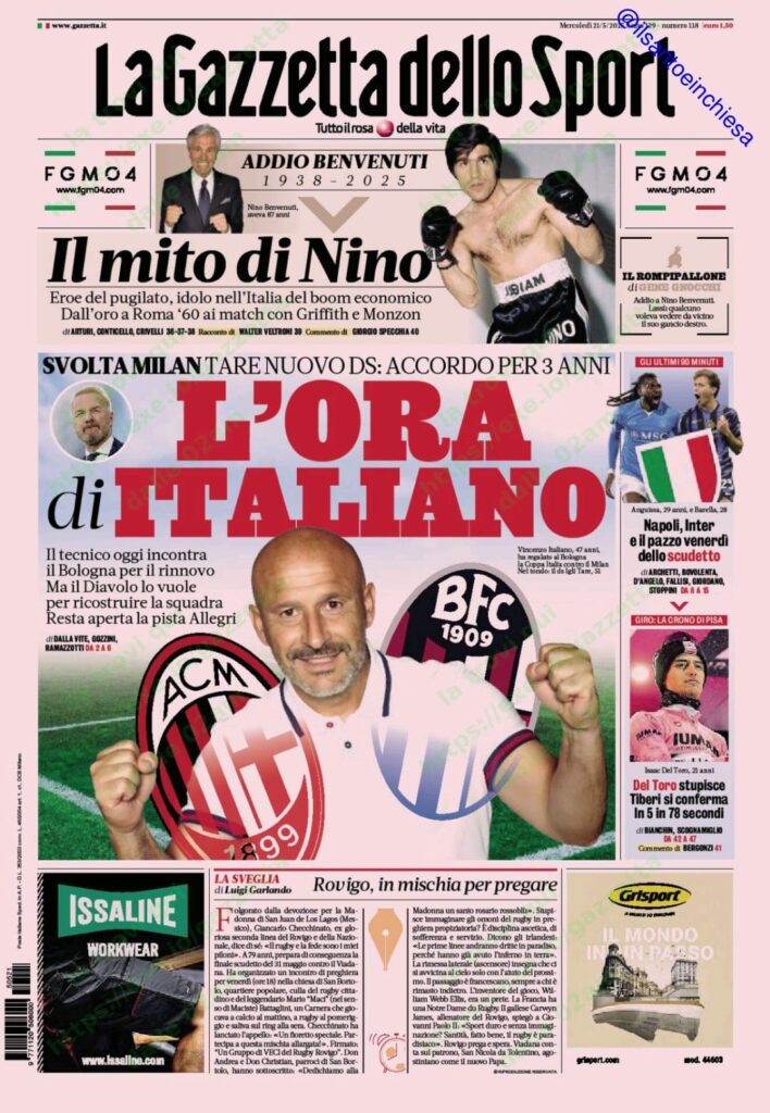 gazzetta 21 05 25