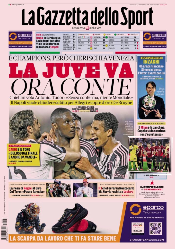 gazzetta 26 05 25