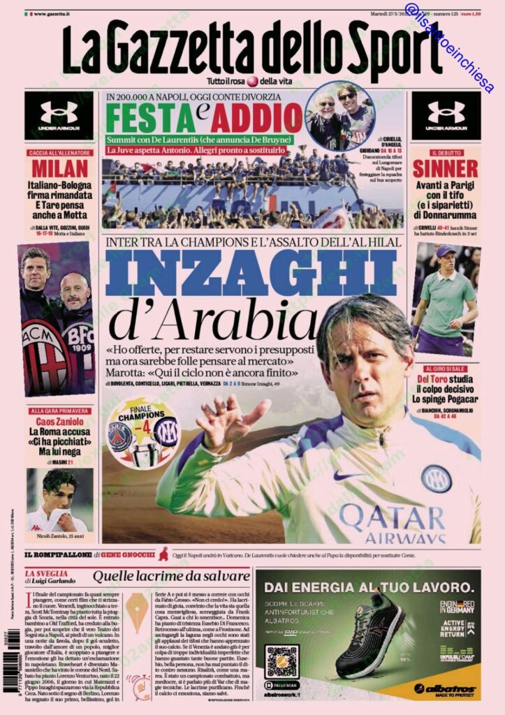 gazzetta 27 05 25