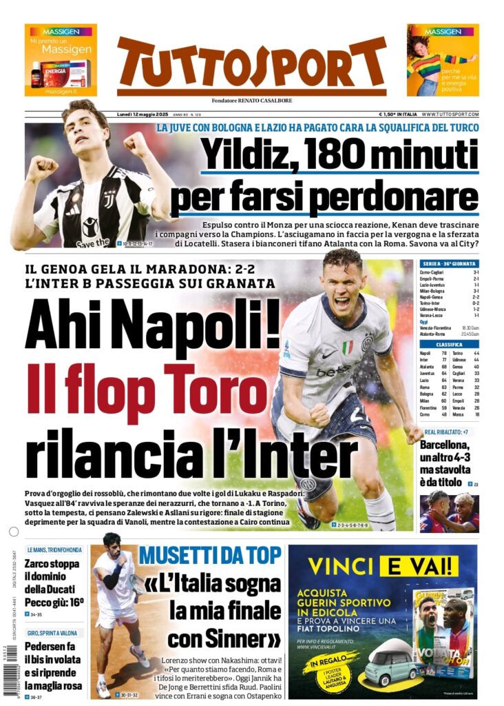 tuttosport 12 5 25