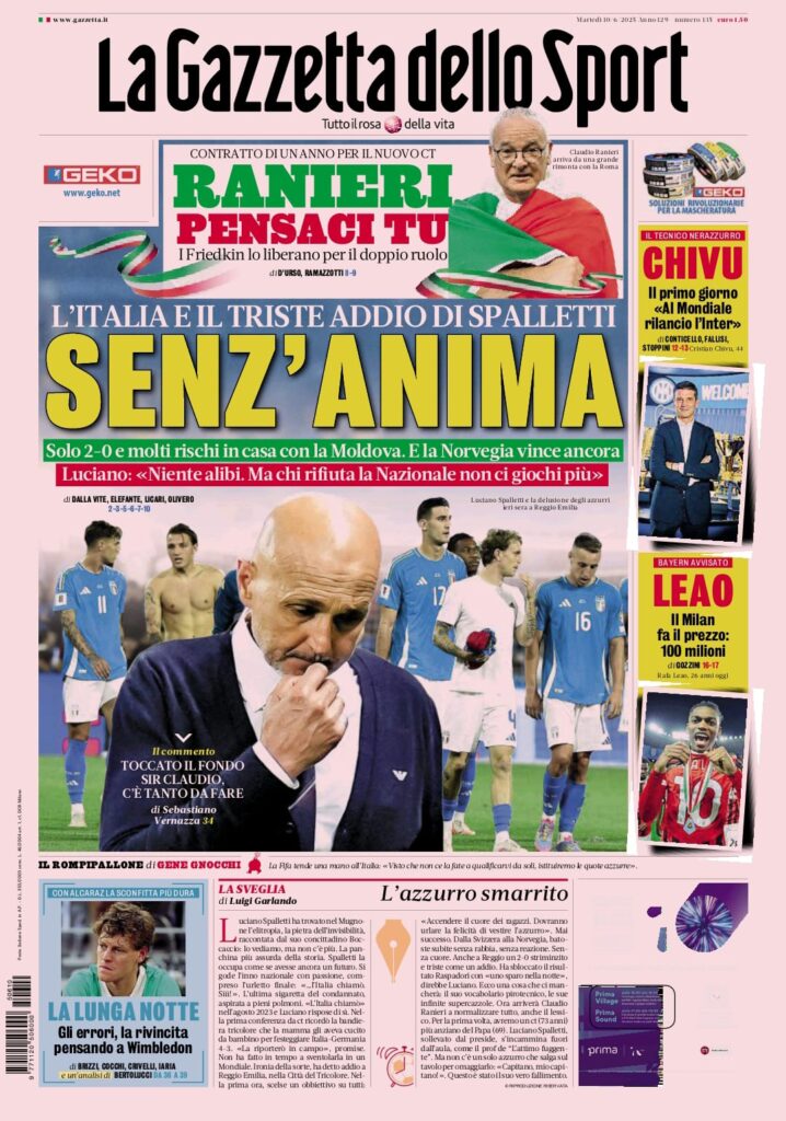 gazzetta 10 6 25