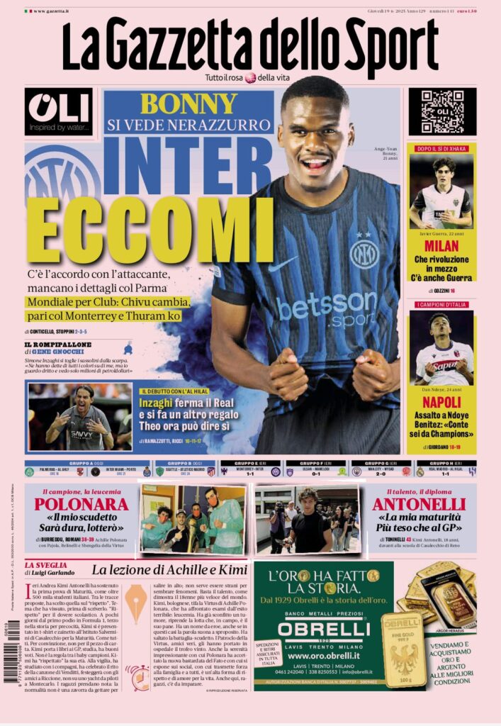 gazzetta 19 6 25