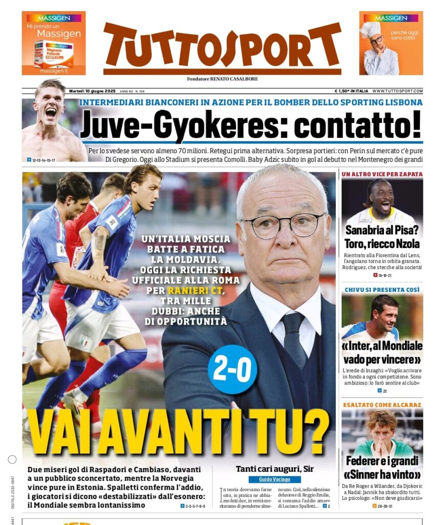 tuttosport 10 6 25