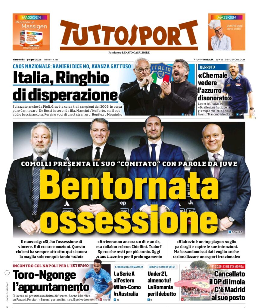 tuttosport 11 giugno 25