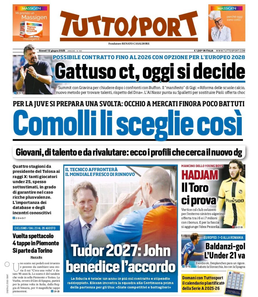 tuttosport 12 6 25