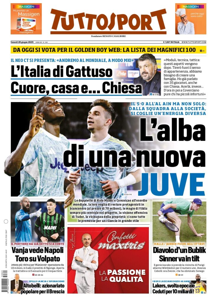 tuttosport 20 6 25