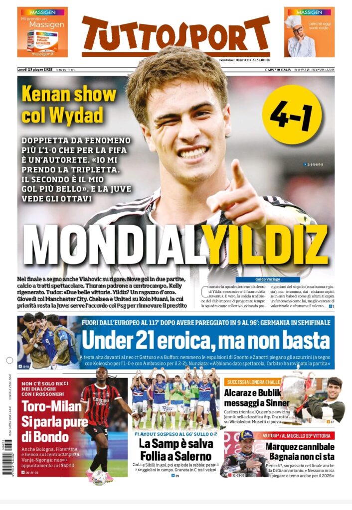 tuttosport 23 6 25