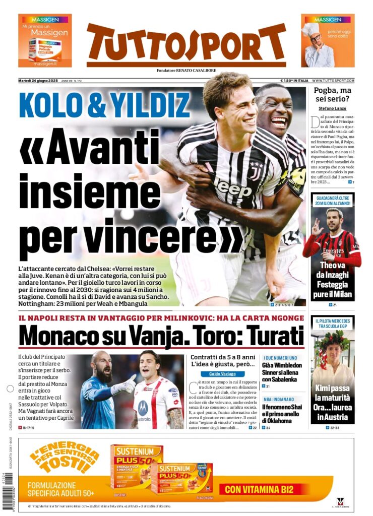 tuttosport 24 6 25