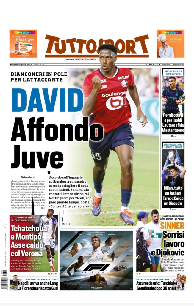 tuttosport 25 6 25