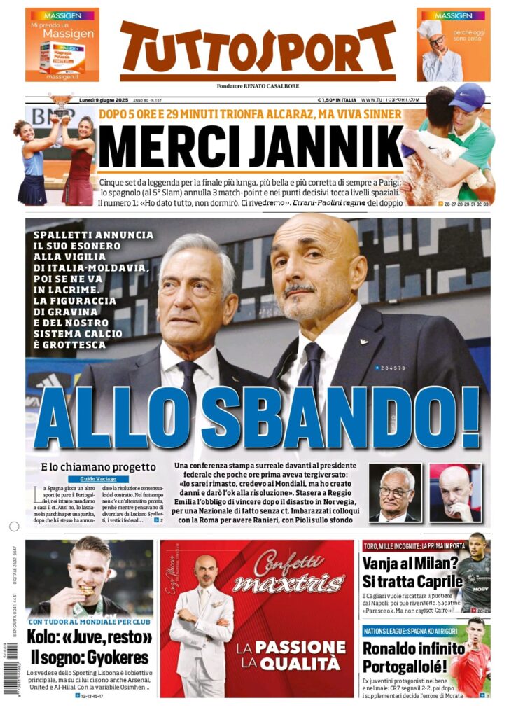 tuttosport 9 6 25